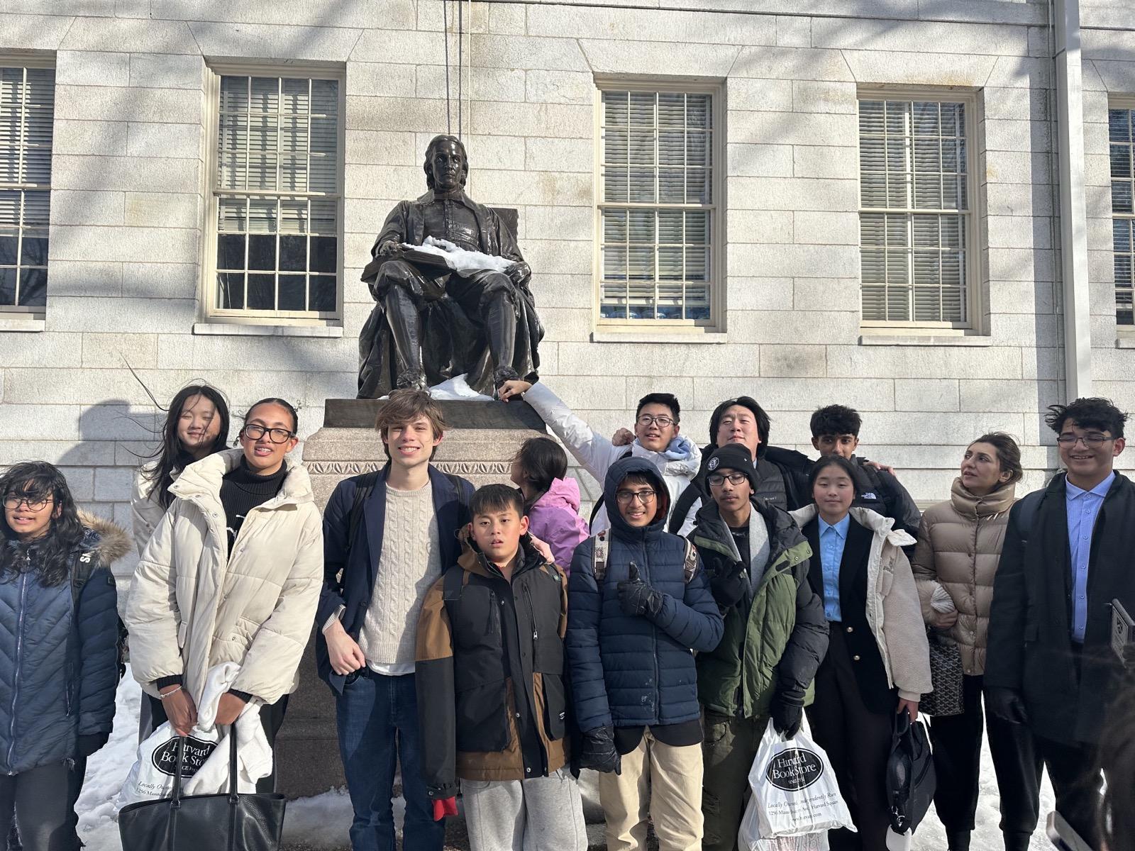 Students prepared for a speech and debate tournament